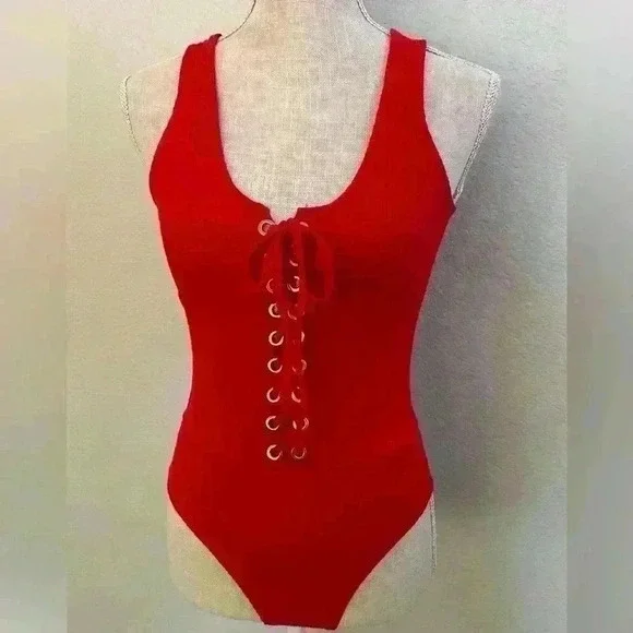 Windsor Red Bodysuit - Medium size - Picture 1 of 6